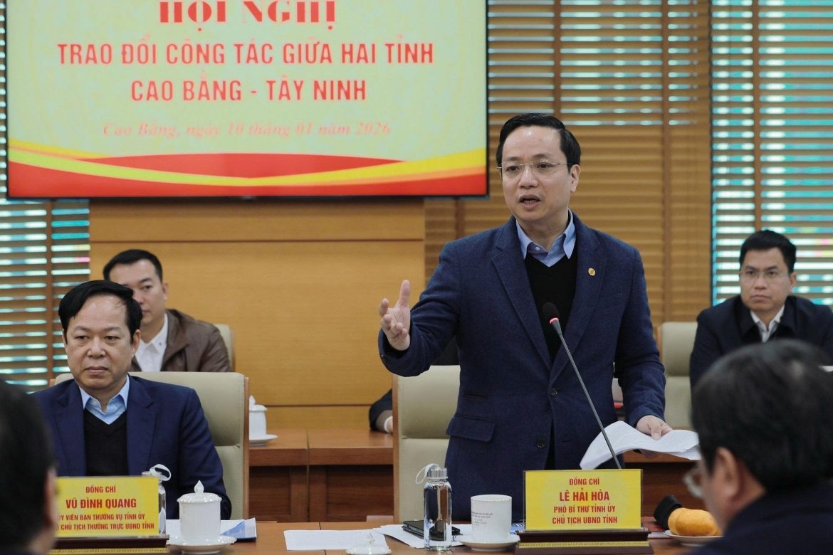 Ông Lê Hải Hòa – Chủ tịch UBND tỉnh Cao Bằng.