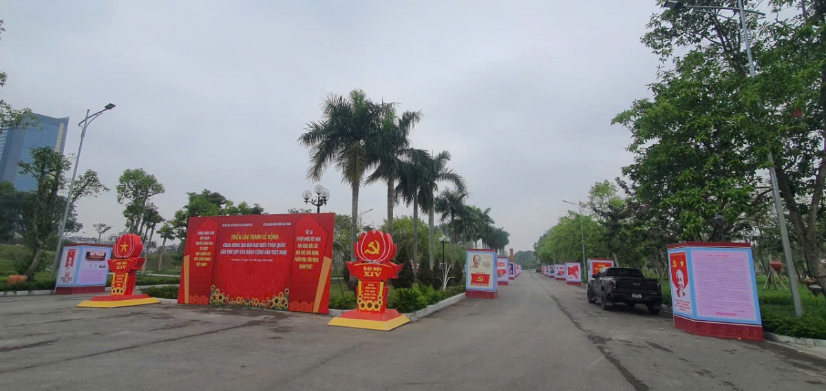 Pa no, biểu ngữ, cổ động trên các tuyến đường, phố tại các địa phương tỉnh Thanh Hóa