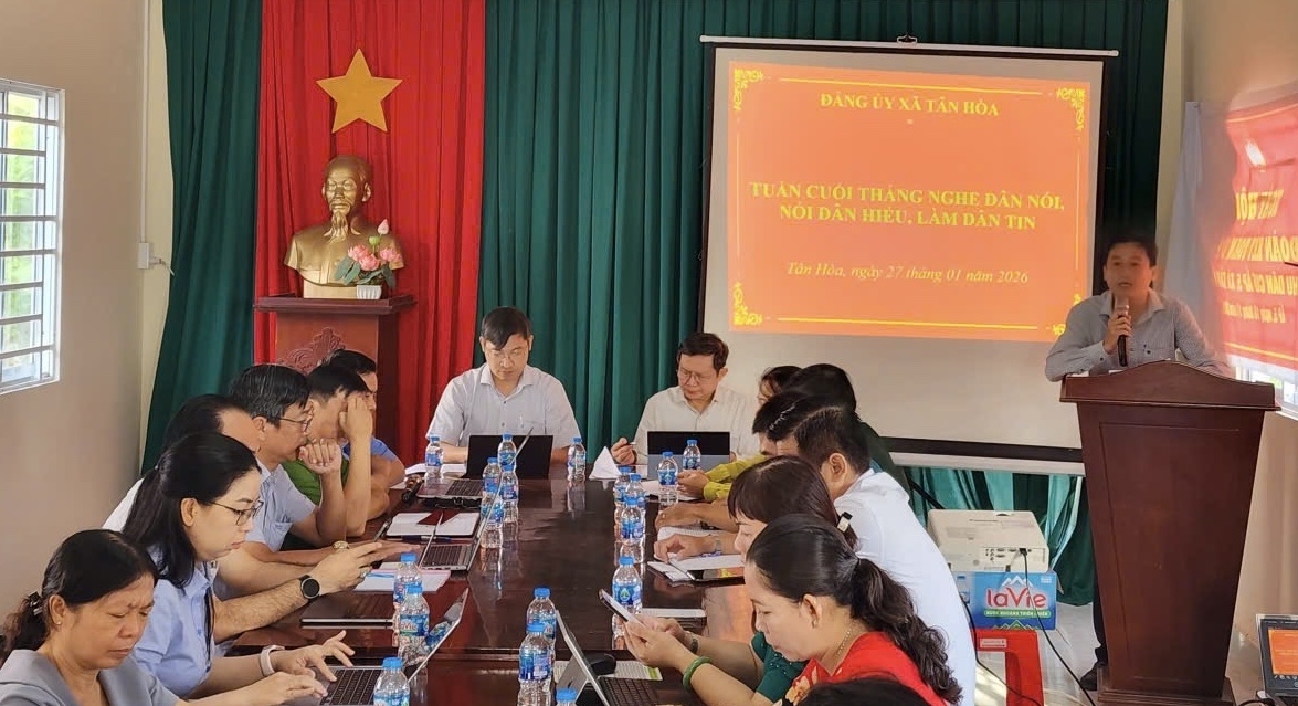 Đảng ủy xã Tân Hòa (thành phố Cần Thơ) tổ chức mô hình “Tuần cuối tháng nghe dân nói, nói dân hiểu, làm dân tin”