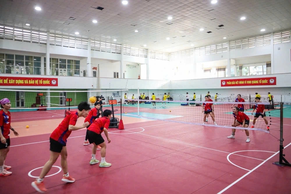 VĐV tập luyện tại Trung tâm đào tạo vận động viên cấp cao quốc gia (Ảnh: Bùi Lượng)