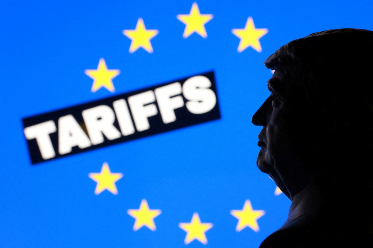 Ông Trump mới đây đã tuyên bố sẽ áp mức thuế mới 10% đối với một số quốc gia châu Âu, trong đó có Đan Mạch, Anh, Pháp và Đức, đồng thời nâng thuế lên 25% nếu không đạt được thỏa thuận về Greenland trước ngày 1/6. Ảnh: Reuters