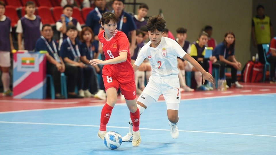 ĐT Futsal nữ Việt Nam chuẩn bị bước vào hành trình bảo vệ ngôi vô địch Đông Nam Á. (Ảnh: VFF)