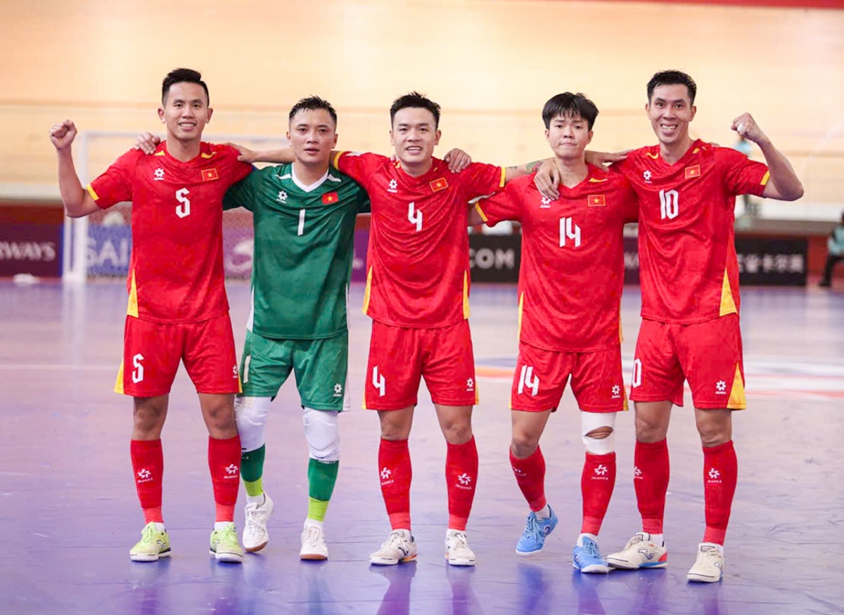 ĐT futsal Viêt Nam giành chiến thắng sít sao (Ảnh: VFF)