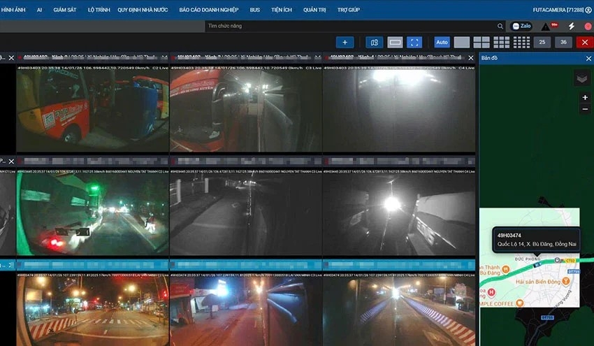 Dữ liệu liên quan đến hoạt động vận tải được doanh nghiệp cung cấp quyền truy cập cho Cục CSGT. Ảnh: Cục CSGT