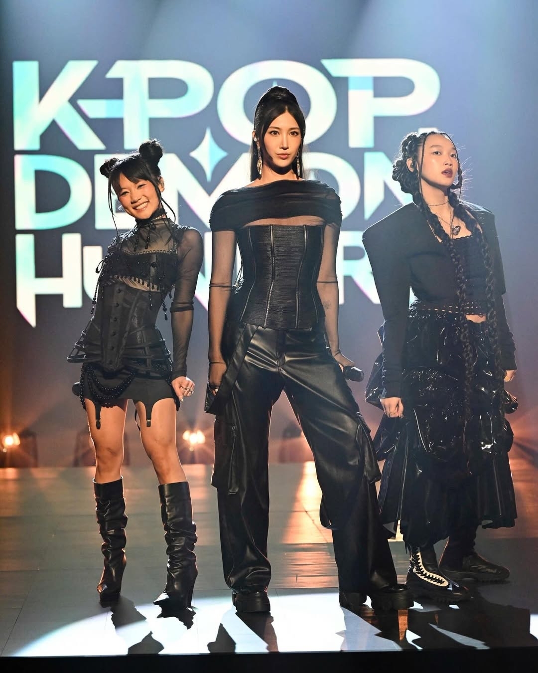 EJAE, Audrey Nuna và Rei Ami – ba giọng ca tạo nên linh hồn âm nhạc cho Huntrix. (Ảnh: Instagram ejae_k)