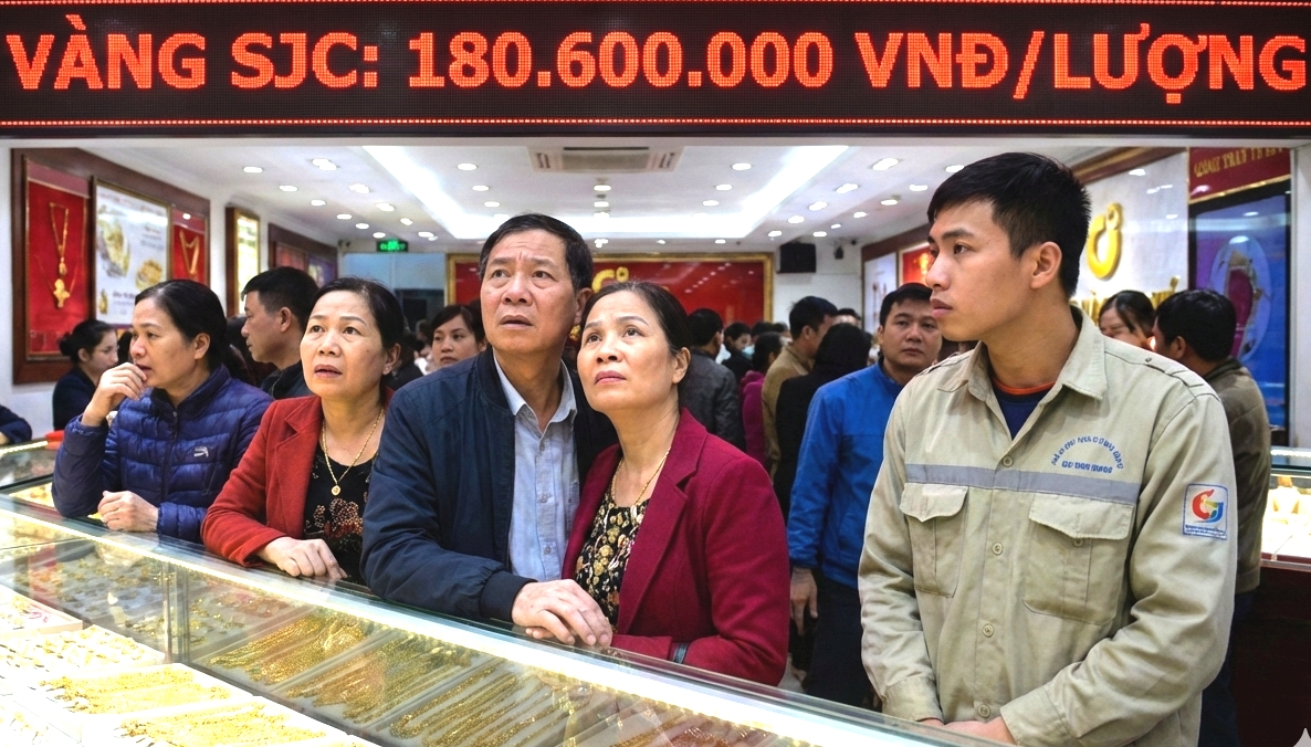 Nhiều người dân đang vô cùng choáng váng với giá vàng ảnh (Gemini)
