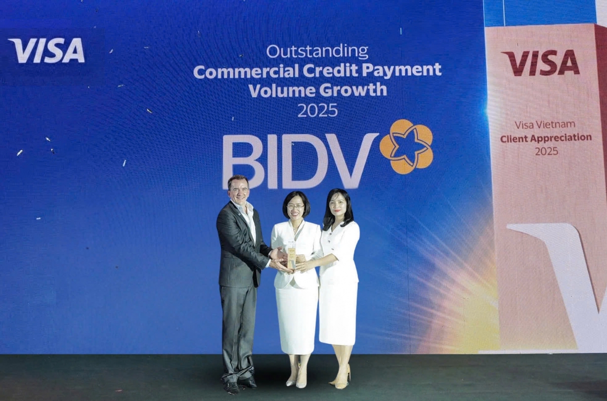 BIDV - “Ngân hàng tăng trưởng vượt trội doanh số chi tiêu thẻ tín dụng doanh nghiệp” 2 năm liên tiếp