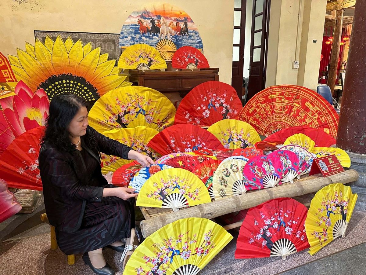 Gian trưng bày Làng quạt Chàng Sơn, Thạch Thất, Hà Nội