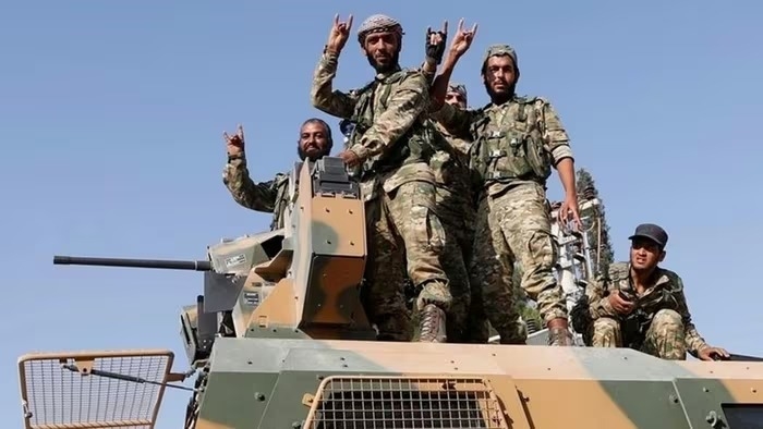 Các thành viên của Quân đội Quốc gia Syria. (Ảnh: Reuters)