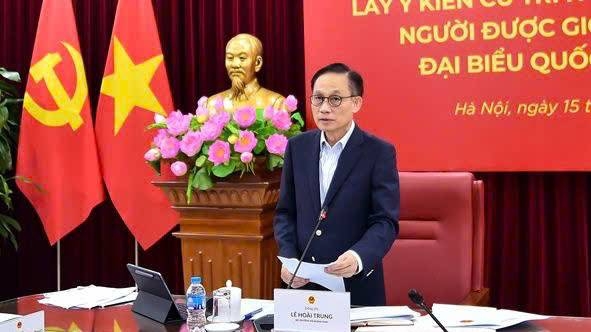 Ông Lê Hoài Trung, Bí thư Trung ương Đảng, Bí thư Đảng ủy, Bộ trưởng Bộ Ngoại giao, Đại biểu Quốc hội khóa XV.