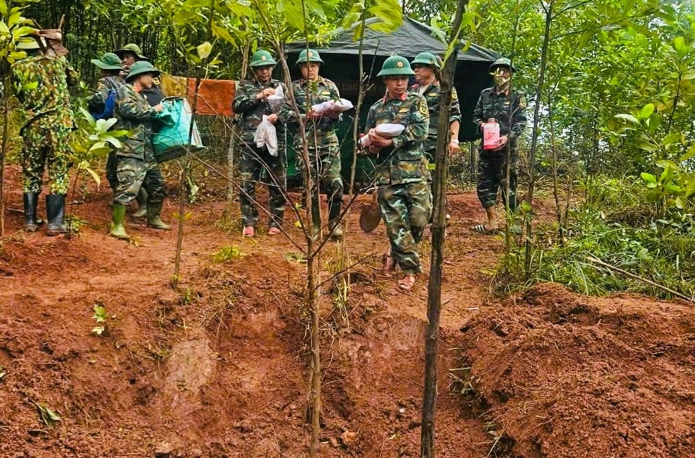 Hài cốt liệt sĩ được tìm thấy ở thôn Trại Cá, xã Đakrông, tỉnh Quảng Trị