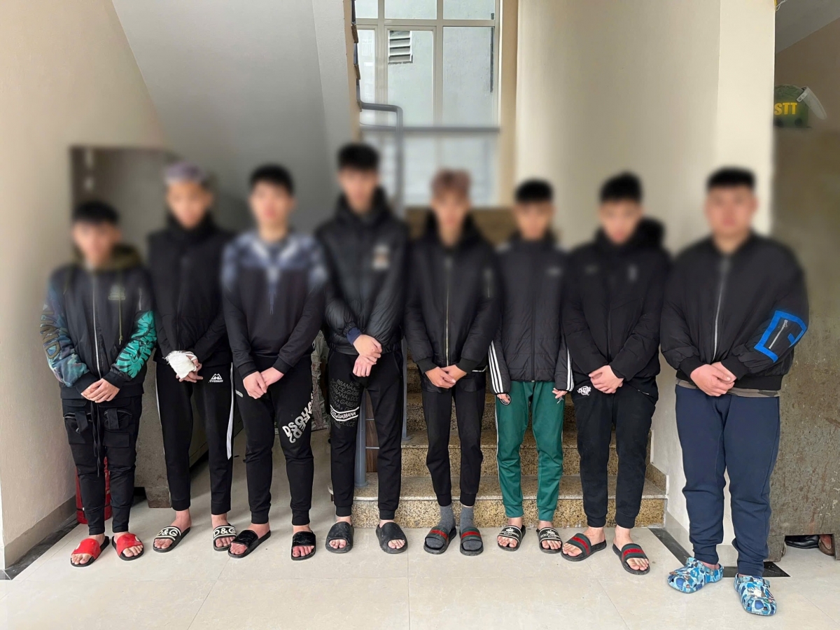 Các đối tượng tại cơ quan công an