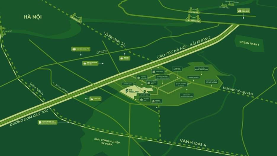 Hạ tầng liên vùng phát triển thúc đẩy giá trị đầu tư dài hạn tại The Parkland
