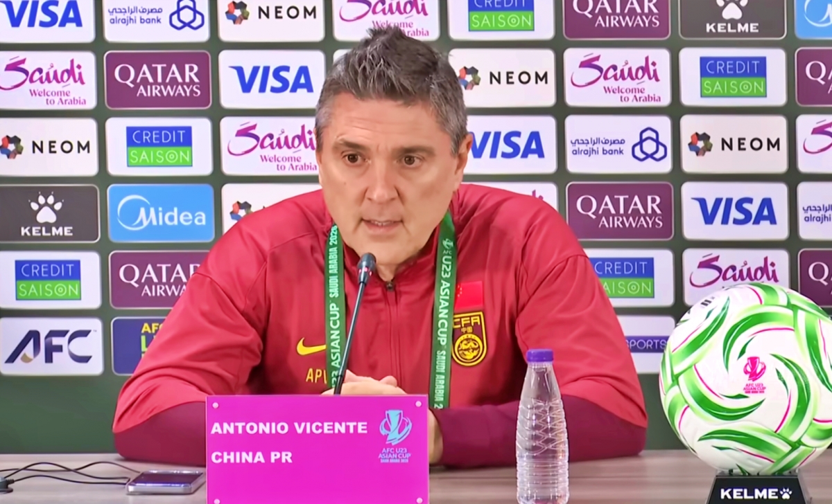 HLV Antonio Puche của U23 Trung Quốc quyết tâm vô địch U23 châu Á 2026.