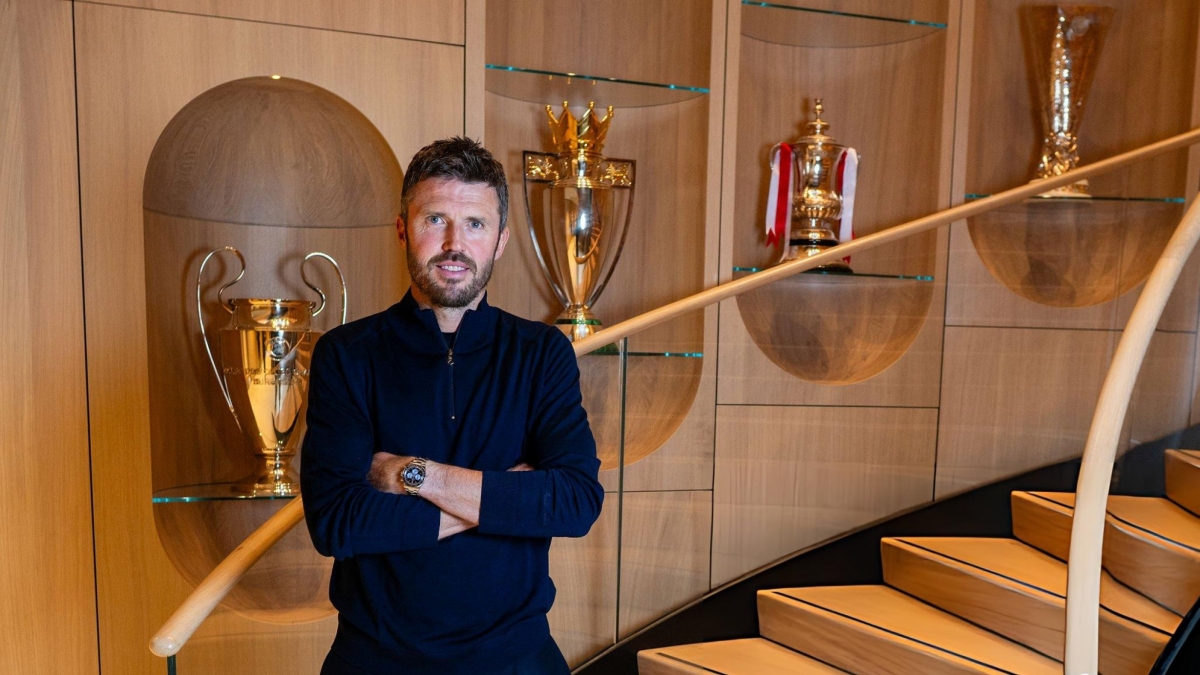 HLV Michael Carrick trở lại dẫn dắt MU đến hết mùa giải 2025/2026. (Ảnh: Manchester United)