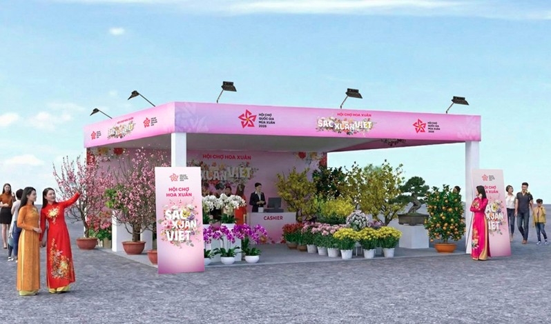 Thời gian trưng bày từ 9h00 - 21h00 hàng ngày, từ ngày 2-8/2/2026