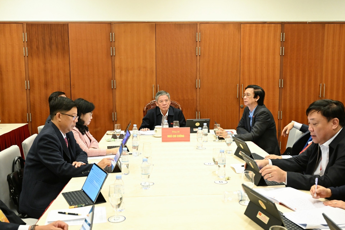 Các đại biểu thảo luận các văn kiện Đại hội tại Đoàn Đảng bộ tỉnh Đồng Tháp.