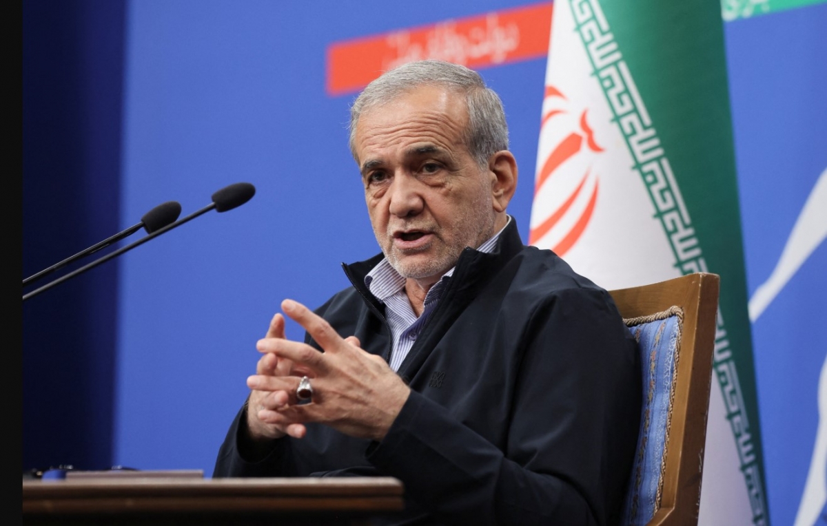 Tổng thống Iran Masoud Pezeshkian. Ảnh: Reuters