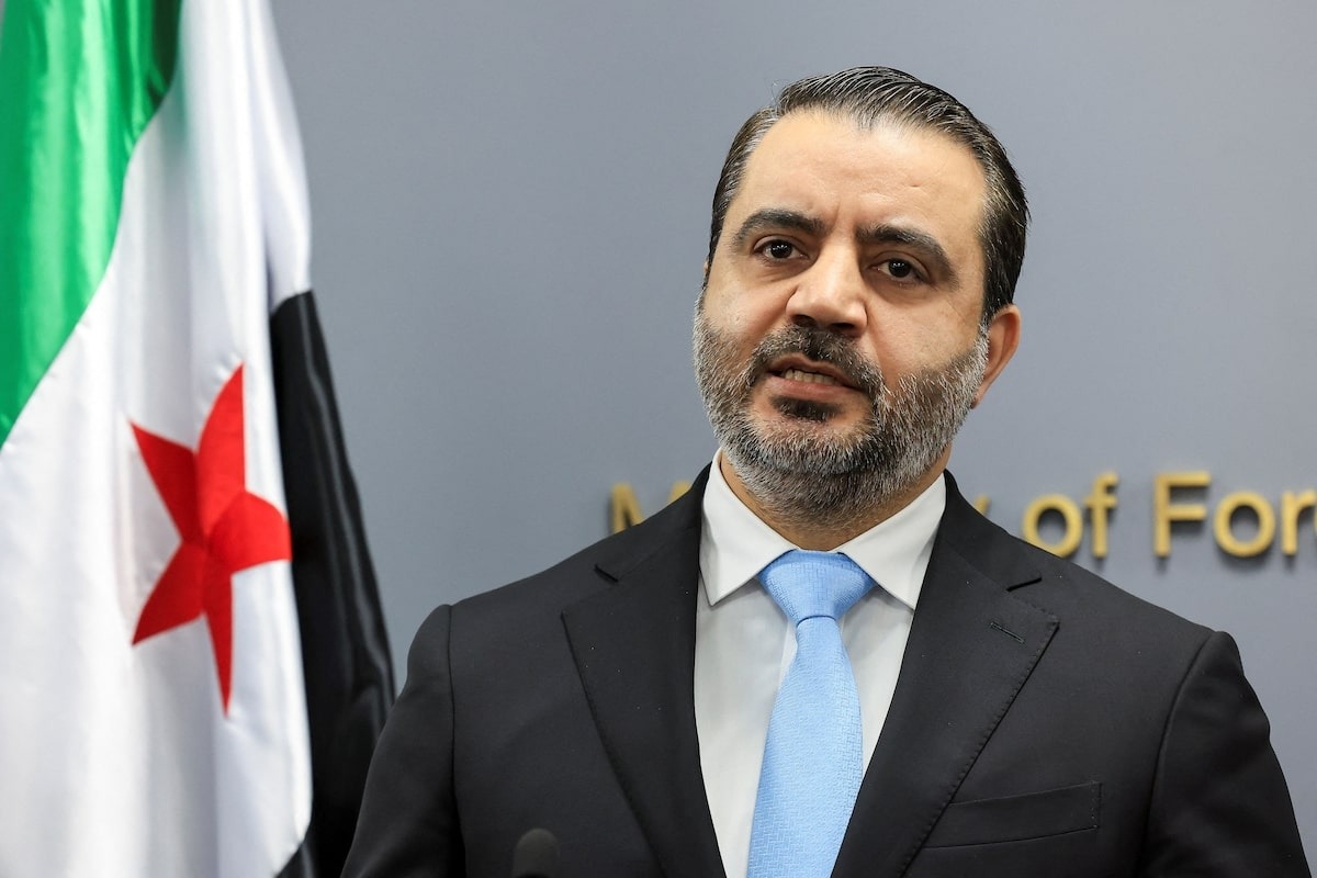 Ngoại trưởng Syria Asaad Al-Shaibani tham dự cuộc họp báo vào tháng 10 năm 2025. Nguồn: Reuters