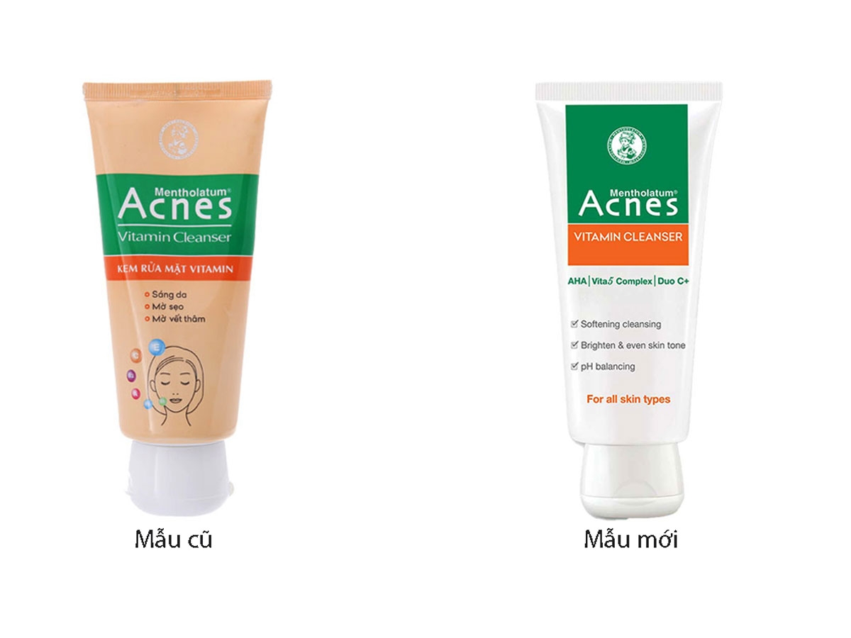 Kem rửa mặt Vitamin Acnes -  tuýp 50g, do Công ty TNHH Rohto - Mentholatum (Việt Nam) chịu trách nhiệm đưa ra thị trường bị thu hồi toàn quốc. (Ảnh chụp màn hình)