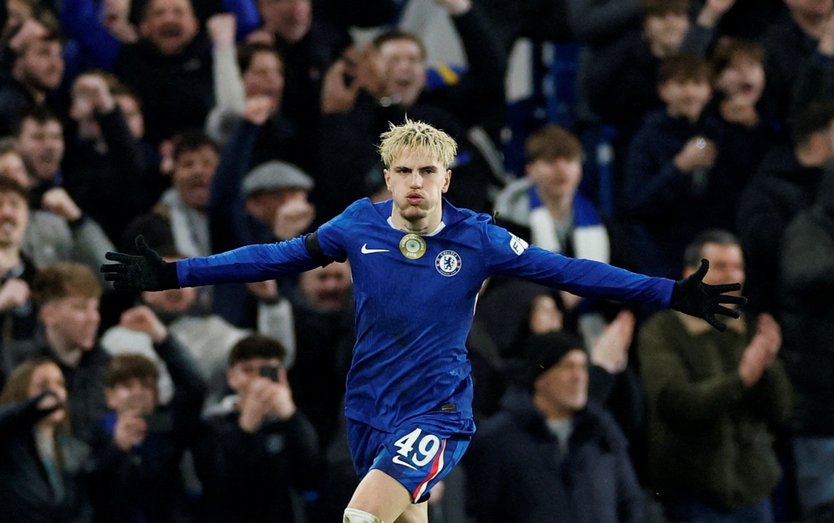 Garnacho không thể giúp Chelsea thoát thua (Ảnh: Reuters).