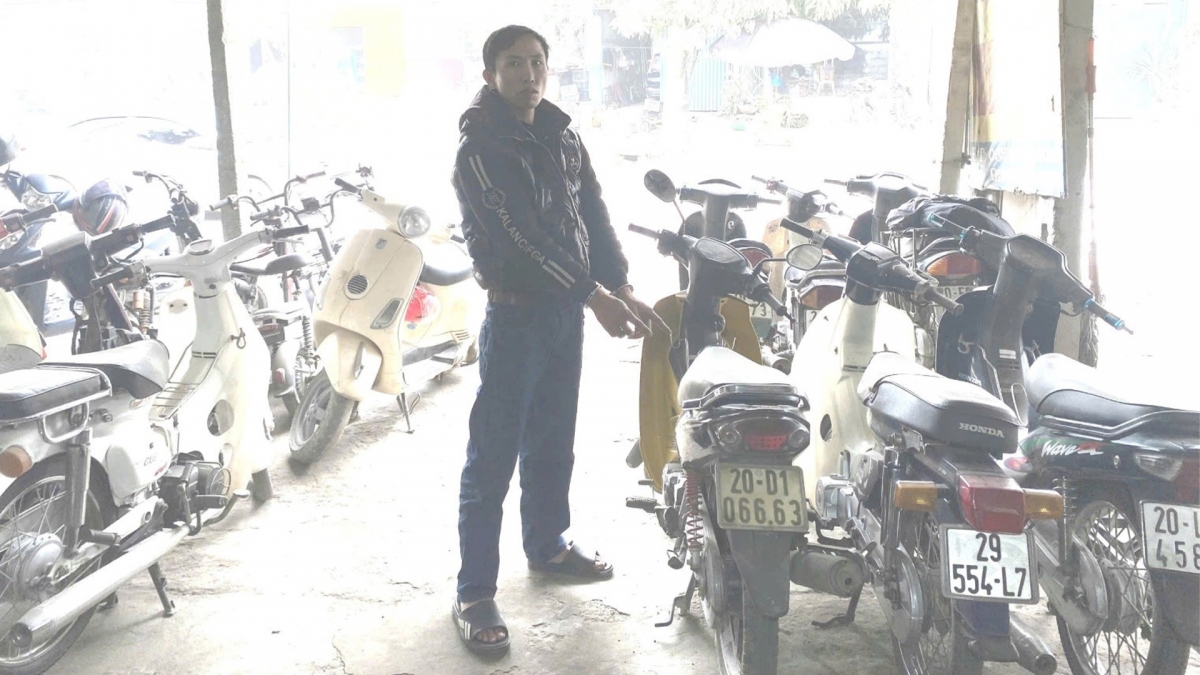 Đối tượng Dương Công An cùng tang vật thu giữ