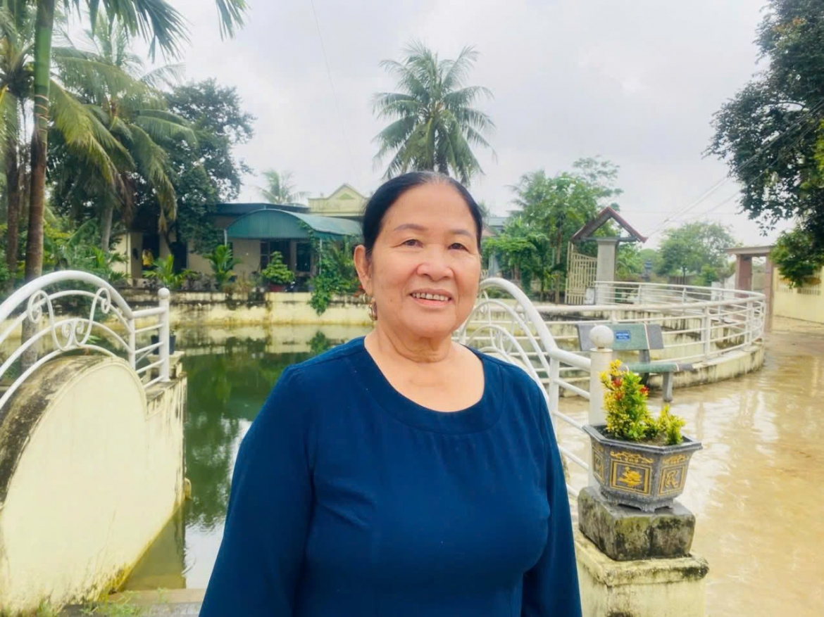 Bà Lê Thị Lan, khu dân cư Phu Huệ, xã Hoàng Giang, tỉnhThanh Hoá.