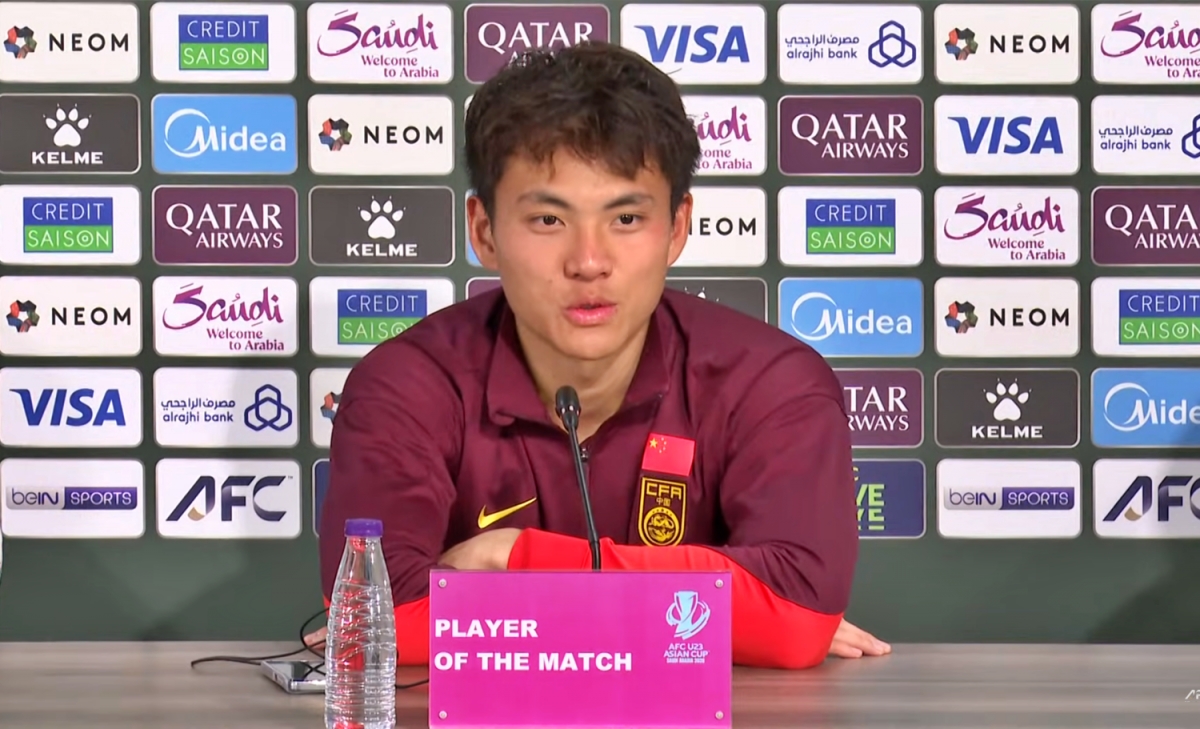 Thủ môn Li Hao là người hùng của U23 Trung Quốc ở giải U23 châu Á 2026.