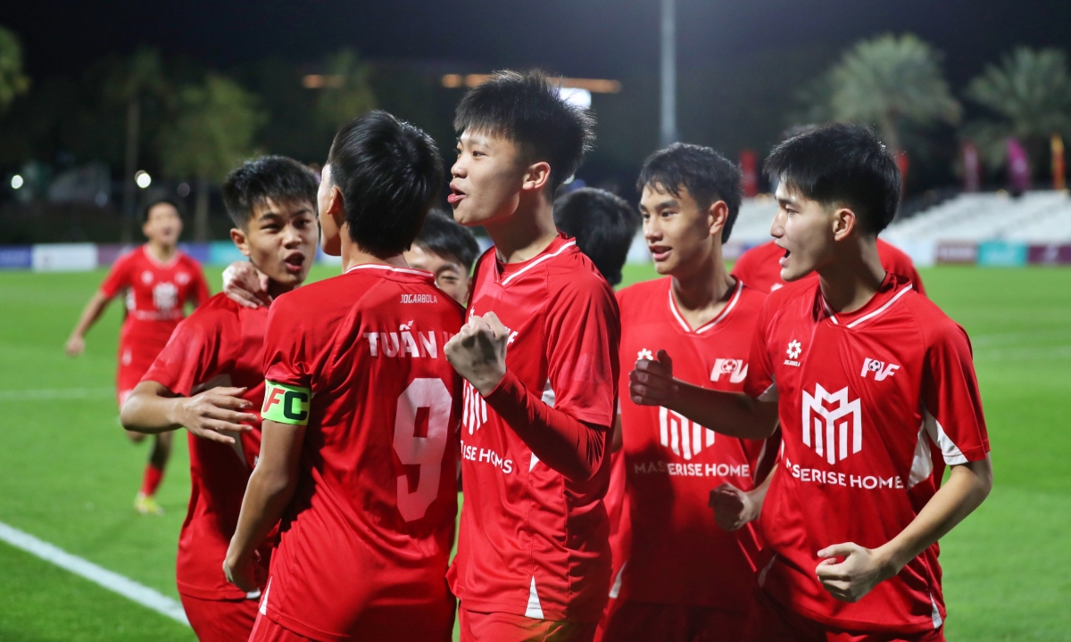 U16 PVF vs U16 Barca so tài vào lúc 19h30 tối nay 24/1. (Ảnh: Alkass International Cup)