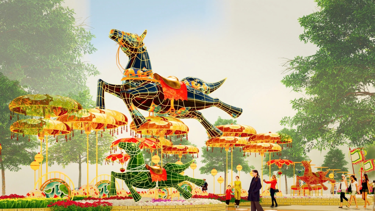 Đại cảnh "Lý ngựa ô"tái hiện nét văn hoá Nam Bộ (Ảnh" BTC)