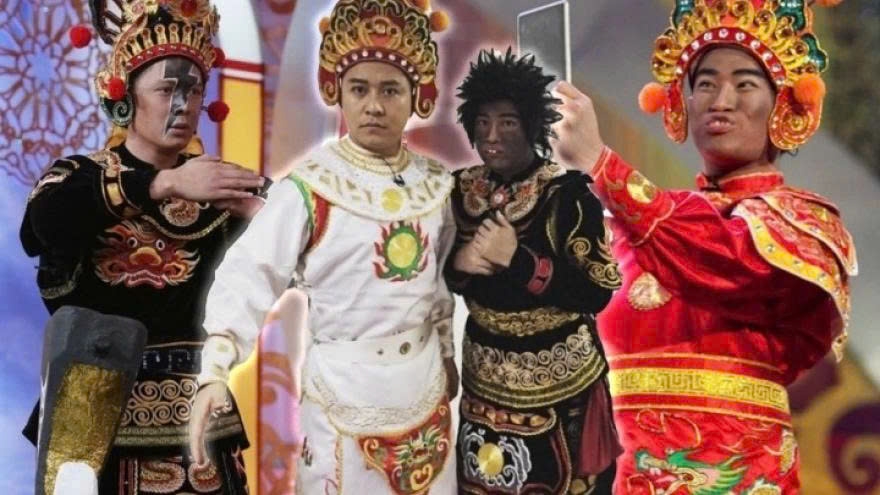 Ca sĩ Tuấn Hưng và Minh Quân trong hình tượng Thiên Lôi.