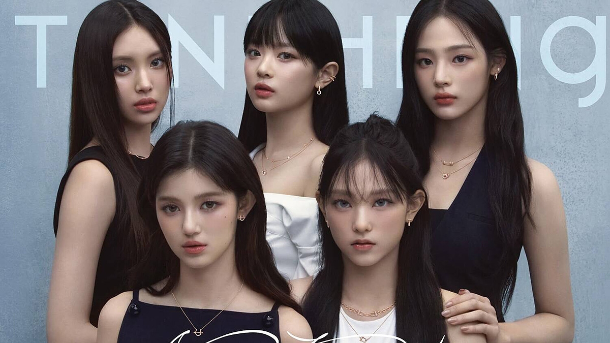 NewJeans ban đầu được thành lập với 5 thành viên. (Ảnh: Lotte)