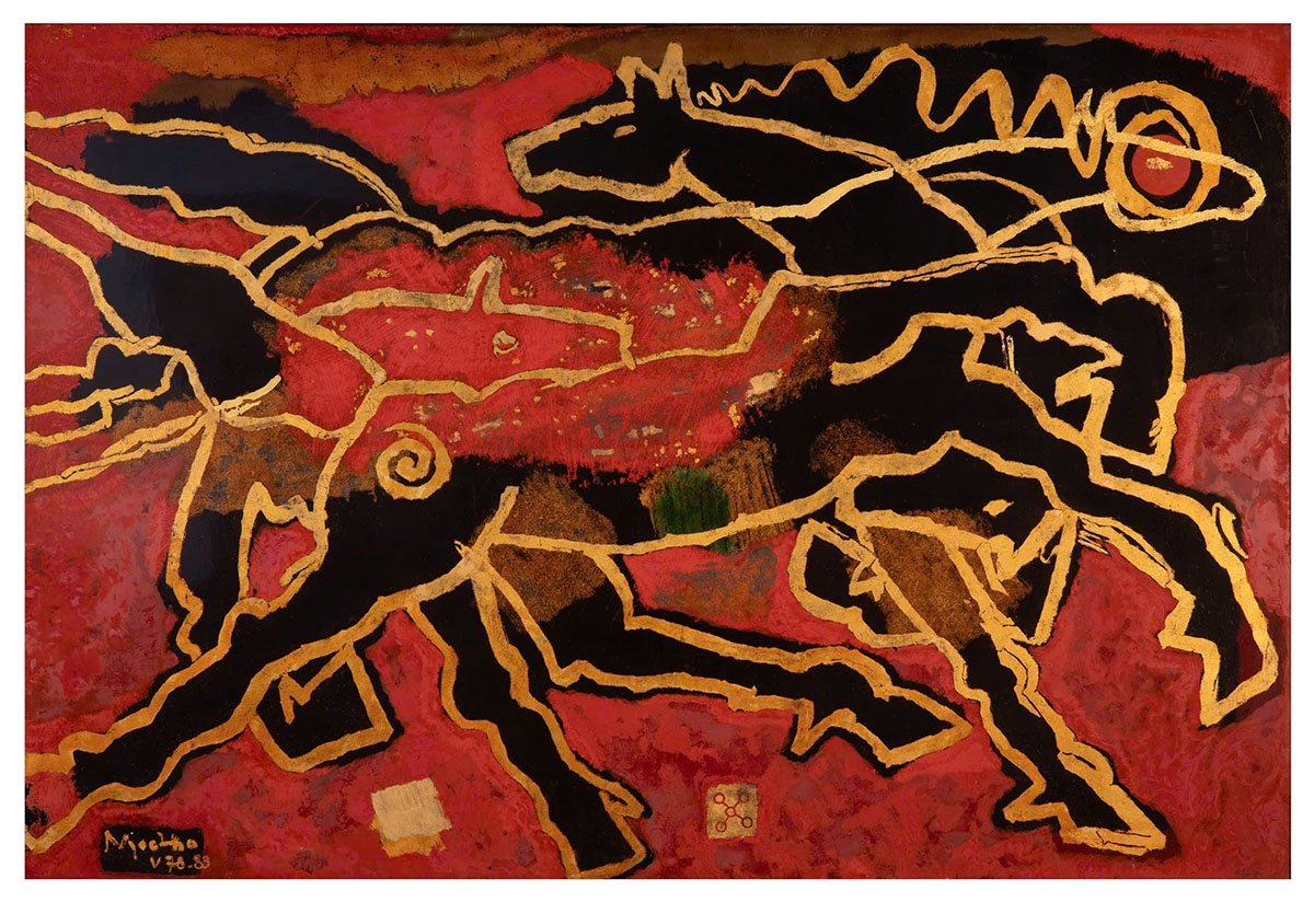 Triển lãm mở cửa phục vụ công chúng từ 9h-17h hằng ngày, từ nay đến hết 1/3/2026 tại Bảo tàng Mỹ thuật Việt Nam, số 66 phố Nguyễn Thái Học, Hà Nội. (Ảnh: tác phẩm "Ngựa" của Nguyễn Ngọc Thọ).