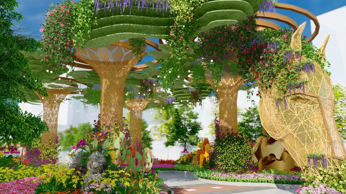 Điểm nhấn Đường hoa năm nay là "Nhất mã thong dong" bản ban ngày (ảnh: BTC)