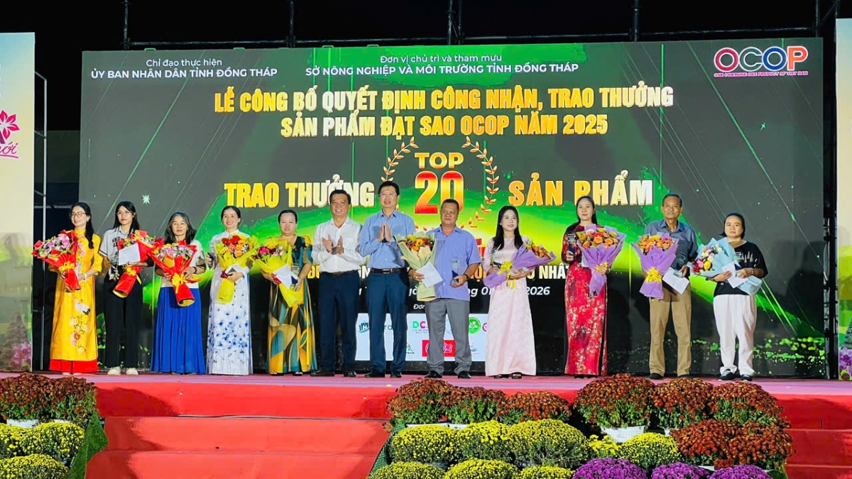 Nhiều doanh nghiệp, HTX có sản phẩm O.COP được khen thưởng, tôn vinh năm 2025