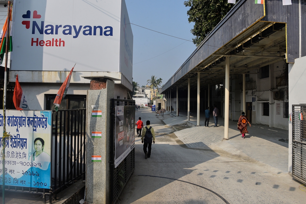 Bệnh viện Đa khoa Narayana bang Tây Bengal, miền Đông Ấn Độ, nơi phát hiện hai ca nhiễm virus Nipah kể từ tháng 12/2025. Ảnh: AP