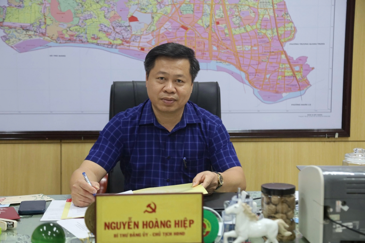 Ông Nguyễn Hoàng Hiệp, Bí thư Đảng ủy xã Sơn Tịnh, tỉnh Quảng Ngãi.