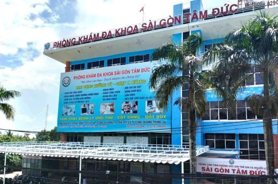 Phòng khám đa khoa Sài Gòn Tâm Đức ở phường Lý Văn Lâm, tỉnh Cà Mau.