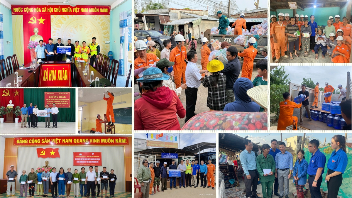 Nhiều hoạt động hỗ trợ các địa phương sau bão lũ năm 2025