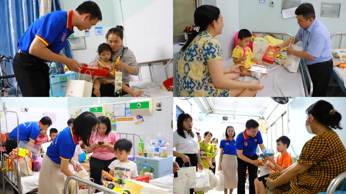 Đoàn EVNGENCO3 trao quà cho các bệnh nhi tại Bệnh viện Thủ Đức