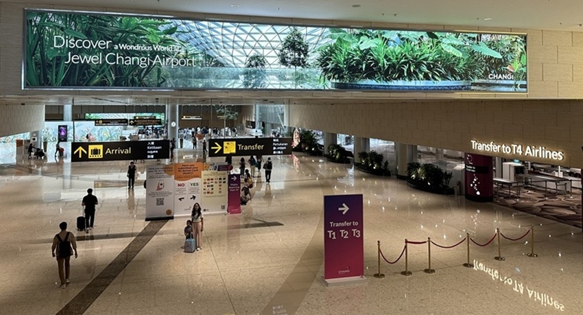 Sân bay quốc tế Changi, Singapore. Ảnh: Ngọc Diệp