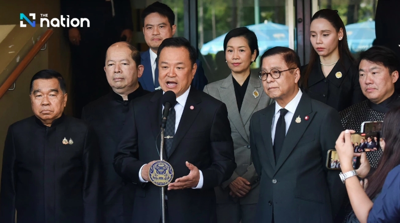 Thủ tướng lâm thời Anutin Charnvirakul phát biểu ngày 6/1. Nguồn: The Nation