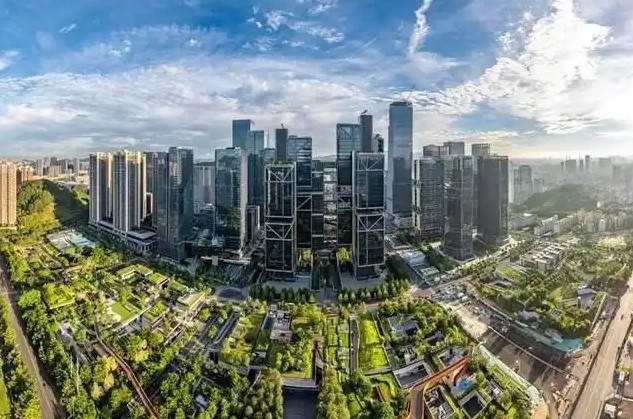 Quận Nam Sơn nhìn từ trên cao. (Nguồn: Ban Tuyên truyền Quận ủy Nam Sơn)