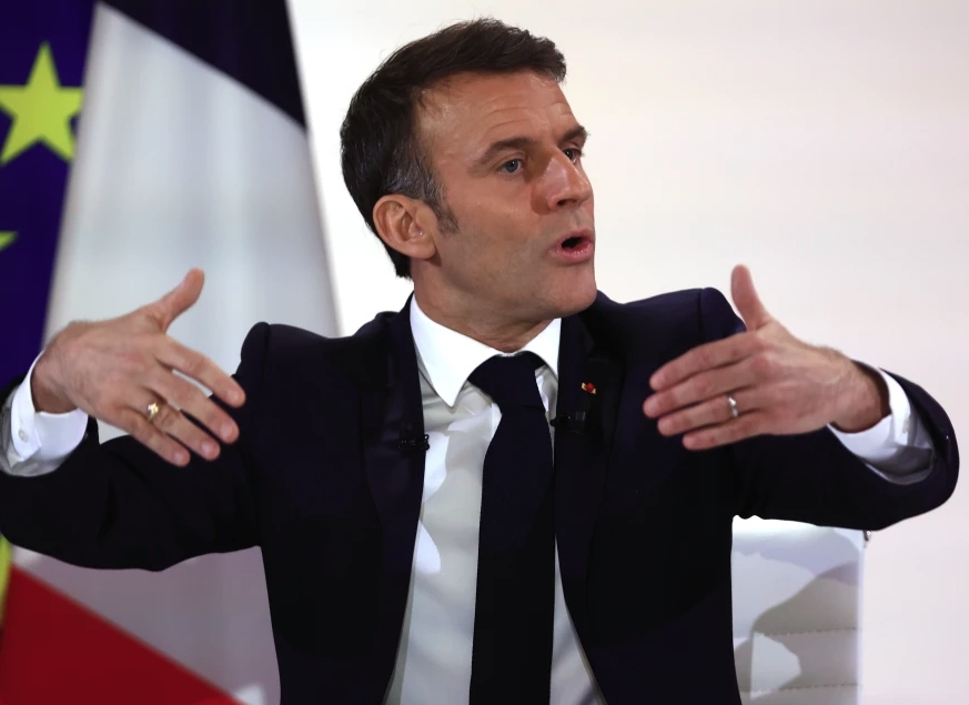Tổng thống Macron. Ảnh: AP
