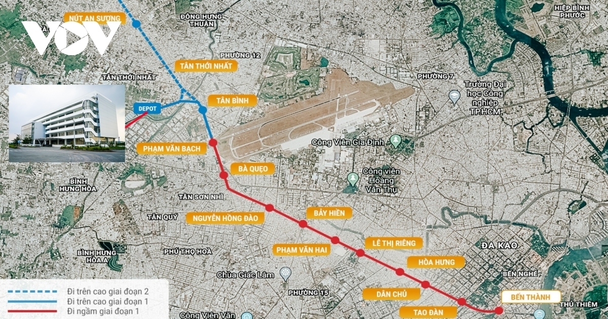 Sơ đồ tuyến Metro số 2 