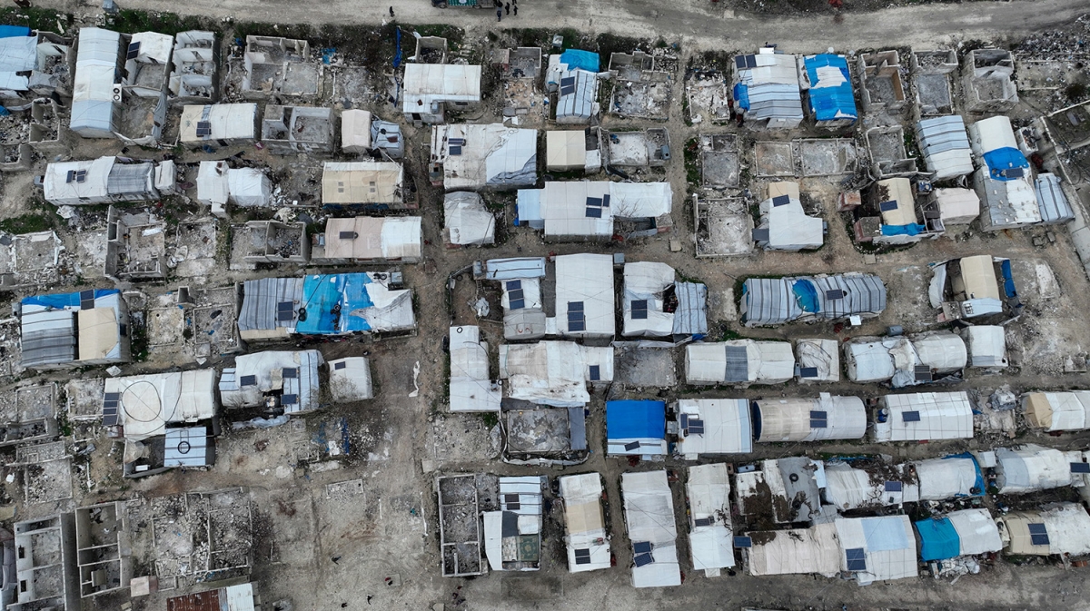 Khu trai tị nạn ở ngoại ô Idlib, Idleb, Syria, ngày 3/1/2026. Ảnh: Reuters