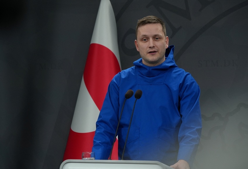 Thủ hiến Greenland Jens - Frederik Nielsen. Ảnh: Reuters