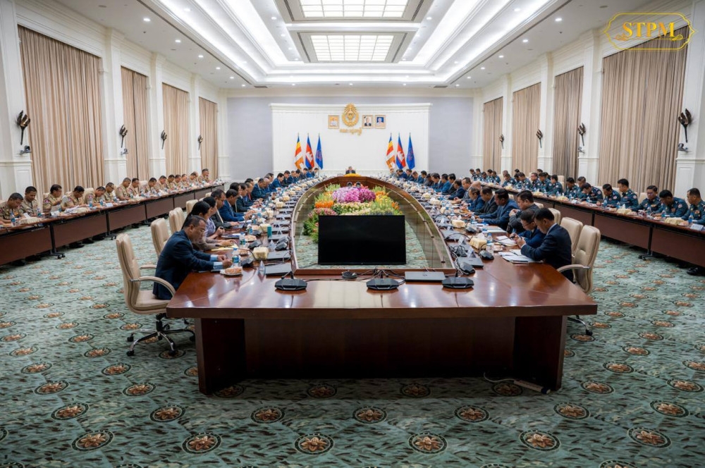 Thủ tướng Hun Manet chủ trì cuộc họp. Ảnh: Facebook nhân vật
