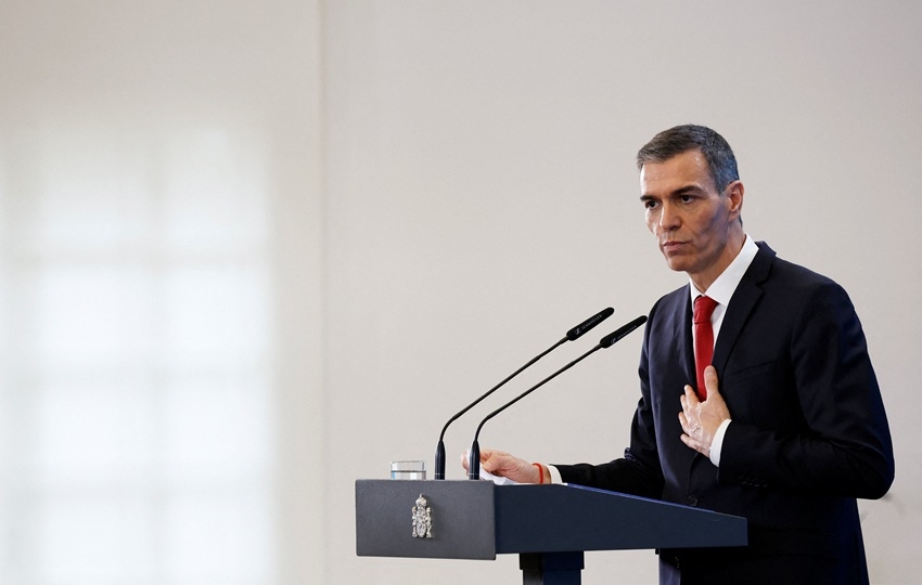 Thủ tướng Tây Ban Nha Pedro Sánchez. Ảnh: Reuters
