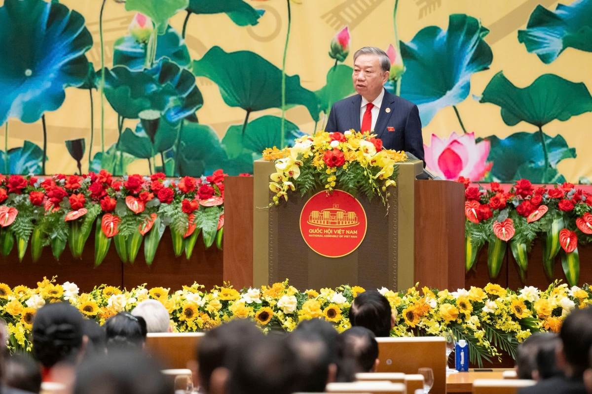 Tổng Bí thư Tô Lâm phát biểu tại Lễ kỷ niệm 80 năm Ngày Tổng tuyển cử đầu tiên bầu Quốc hội Việt Nam